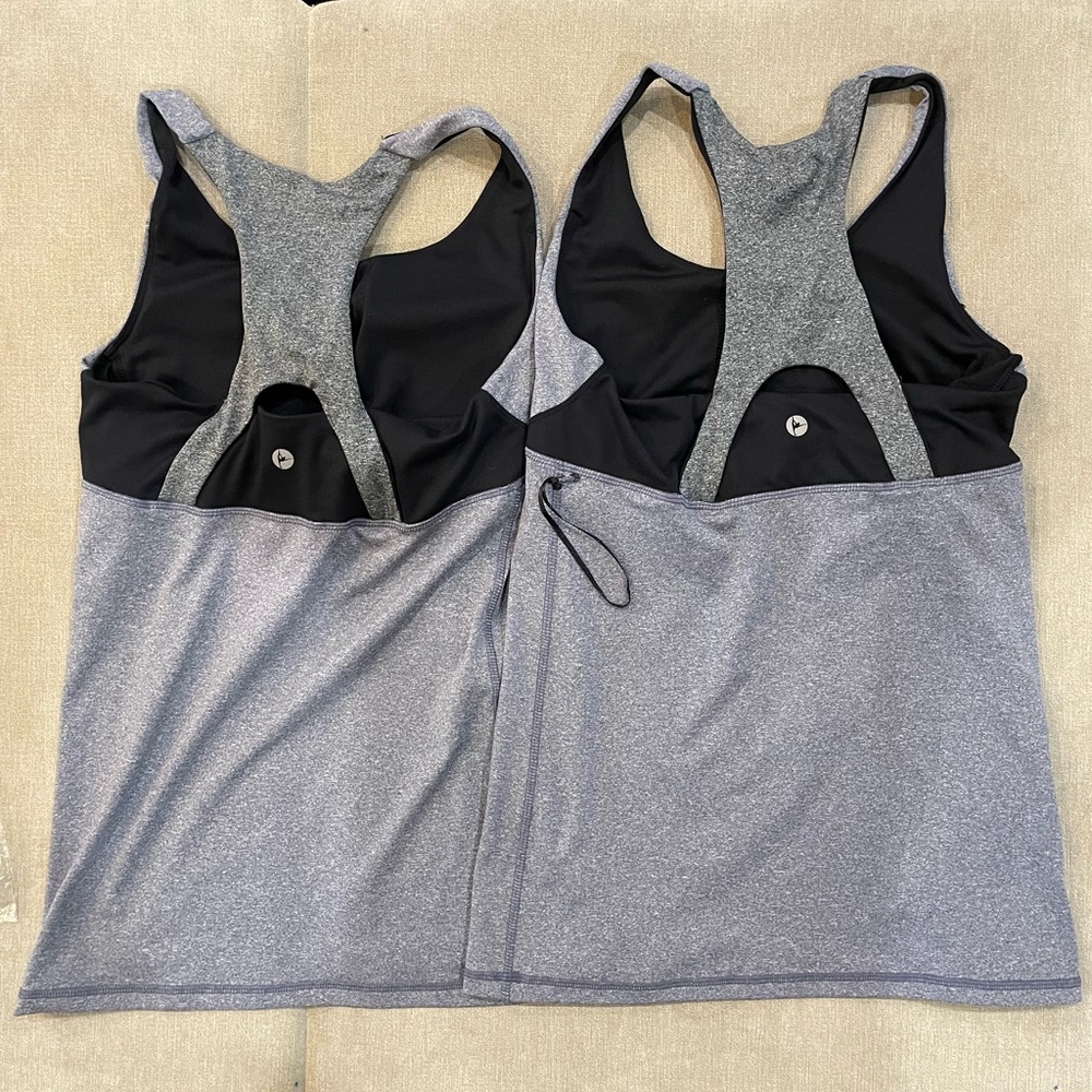 90 Degree by reflex women sport tank tops XS *2 grey